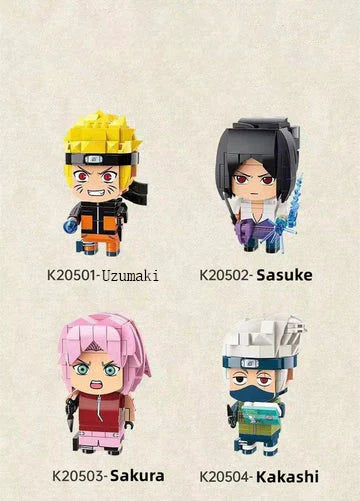 Uzumaki/Sasuke original characters model building block toy