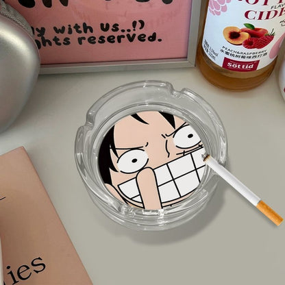 Luffy/Zoro/Sanji Glass Ashtray - Set Sail on Smoky Seas