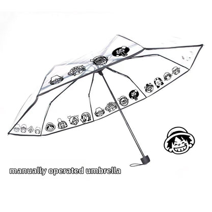 Luffy/Zoro Carry Your Pirate Dream with Transparent Umbrella - Straw Hat Crew by Your Side