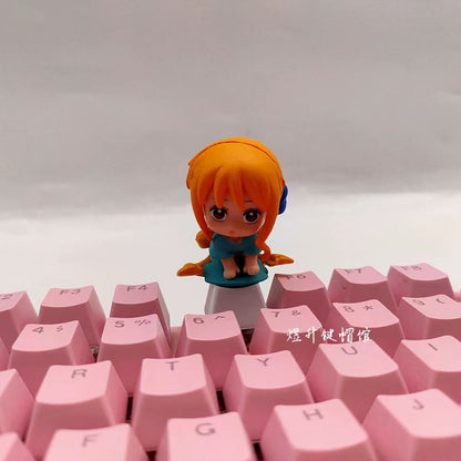 Luffy/Zoro role logo metal keyboard cap